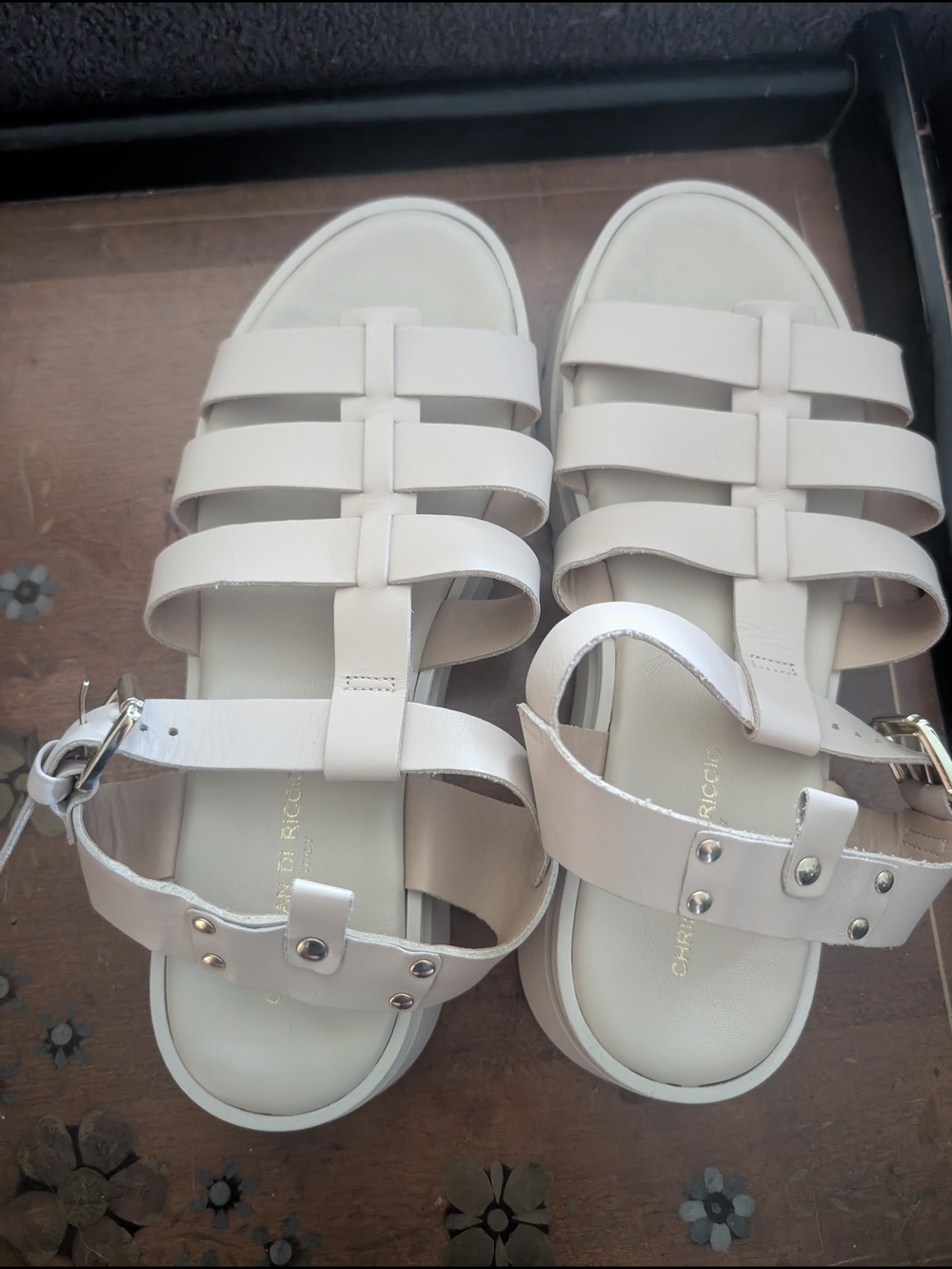 Christian DeRocco Italian Platform Sandals - Size 8.5